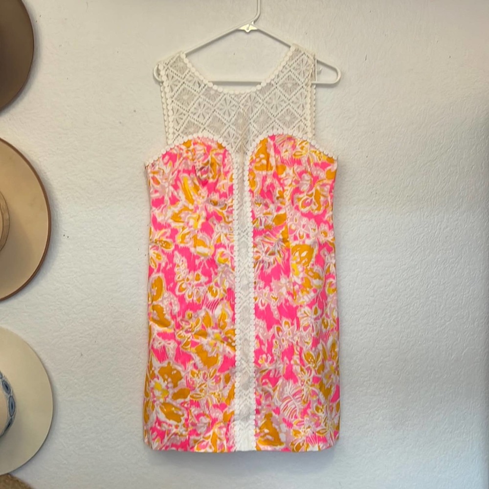 Lilly Pulitzer Lace Printed Shift Dress